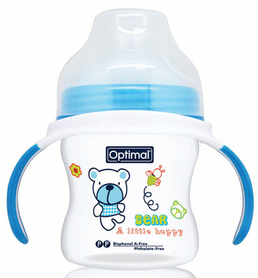 Optimal Bottle Extra Wide- Round Nipple- With Handles 150ml