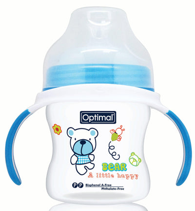 Optimal Bottle Extra Wide- Round Nipple- With Handles 150ml