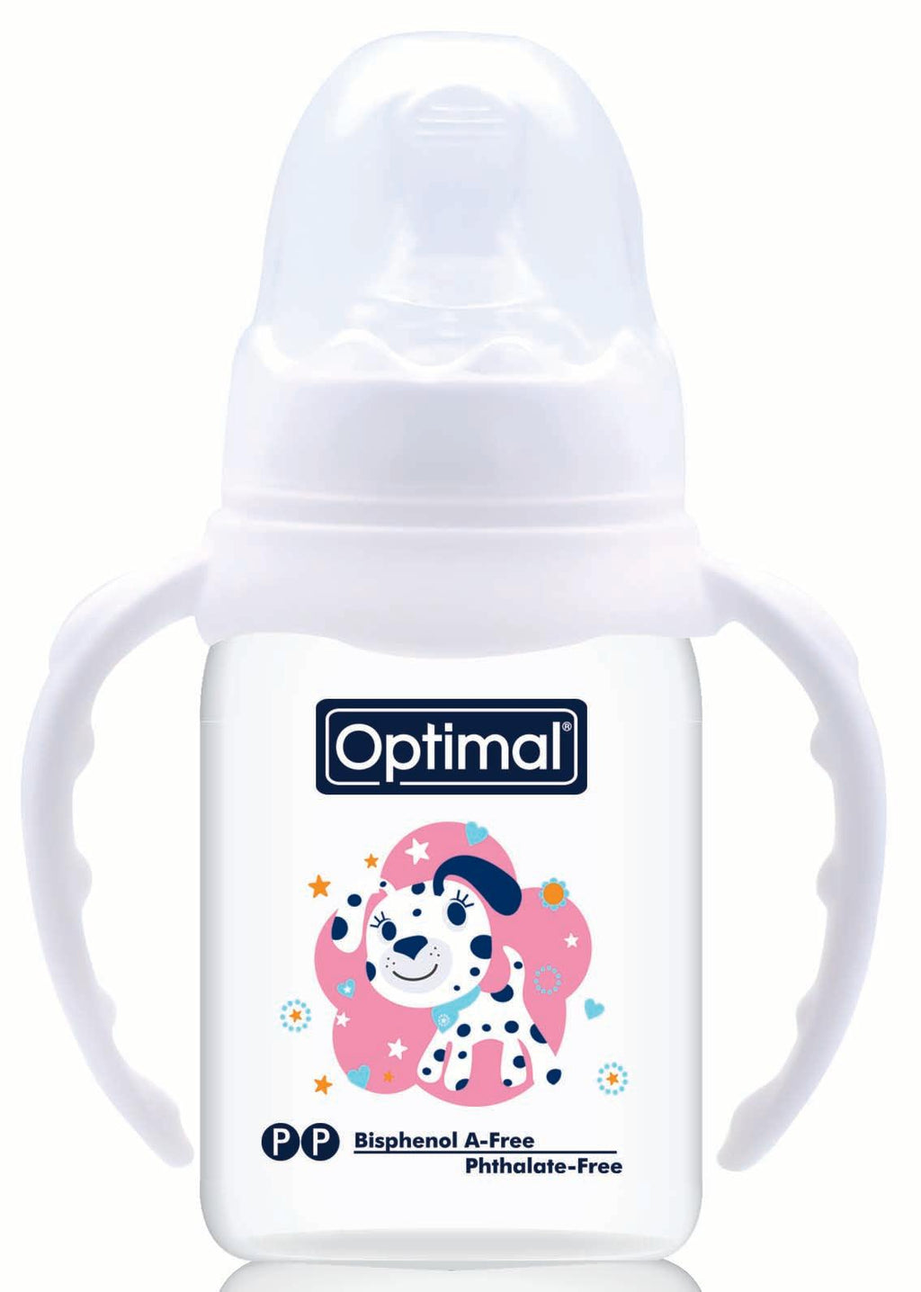 Optimal Bottle Narrow Neck- Orthodontic Nipple- With Handles 140ml
