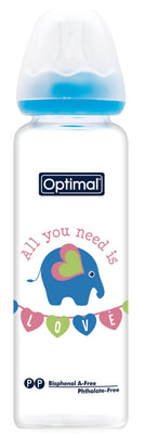 Optimal Bottle Slim Waist- Glass- Round Nipple 240ml