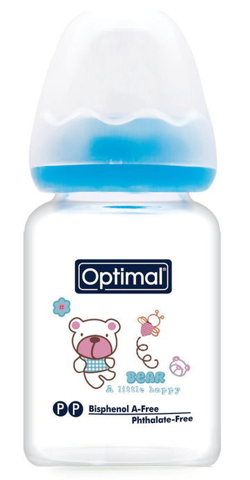 Optimal Bottle Slim Waist- Glass- Round Nipple 60ml