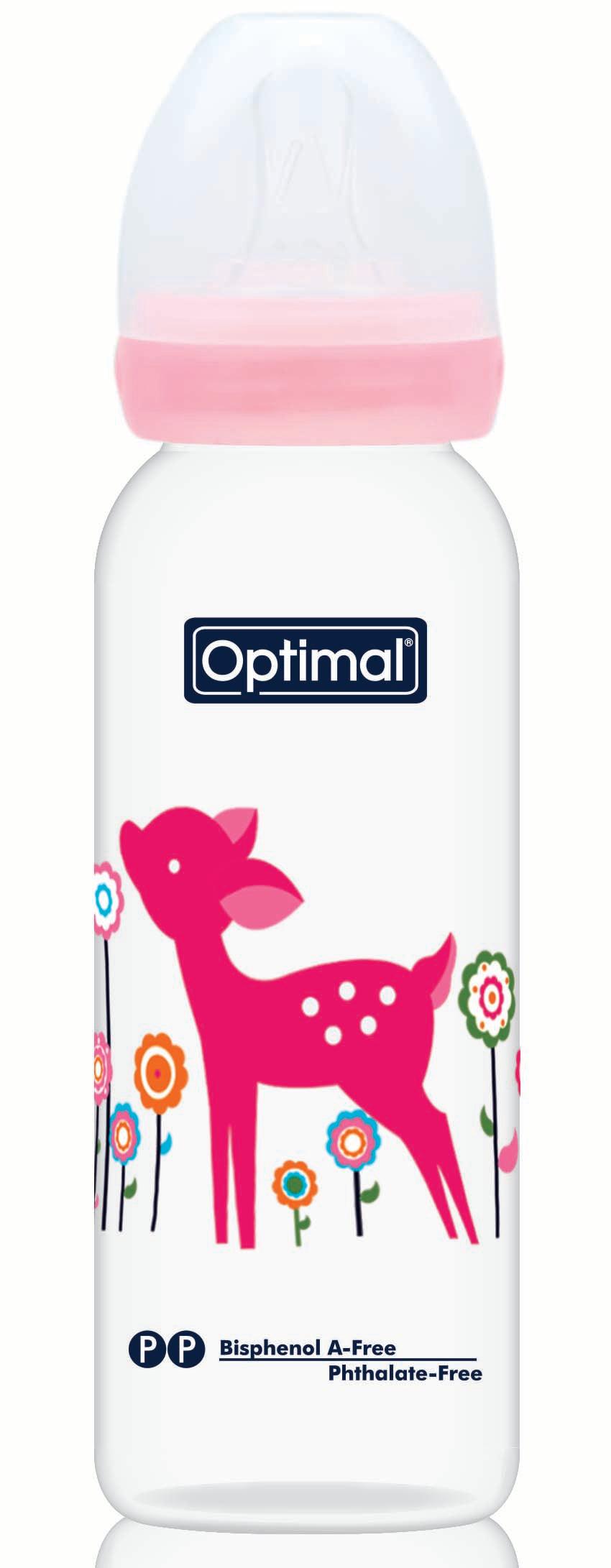 Optimal Bottle Slim Waist- Round Nipple 240ml