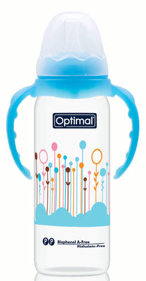 Optimal Bottle Slim Waist- Round Nipple With Handles 240ml