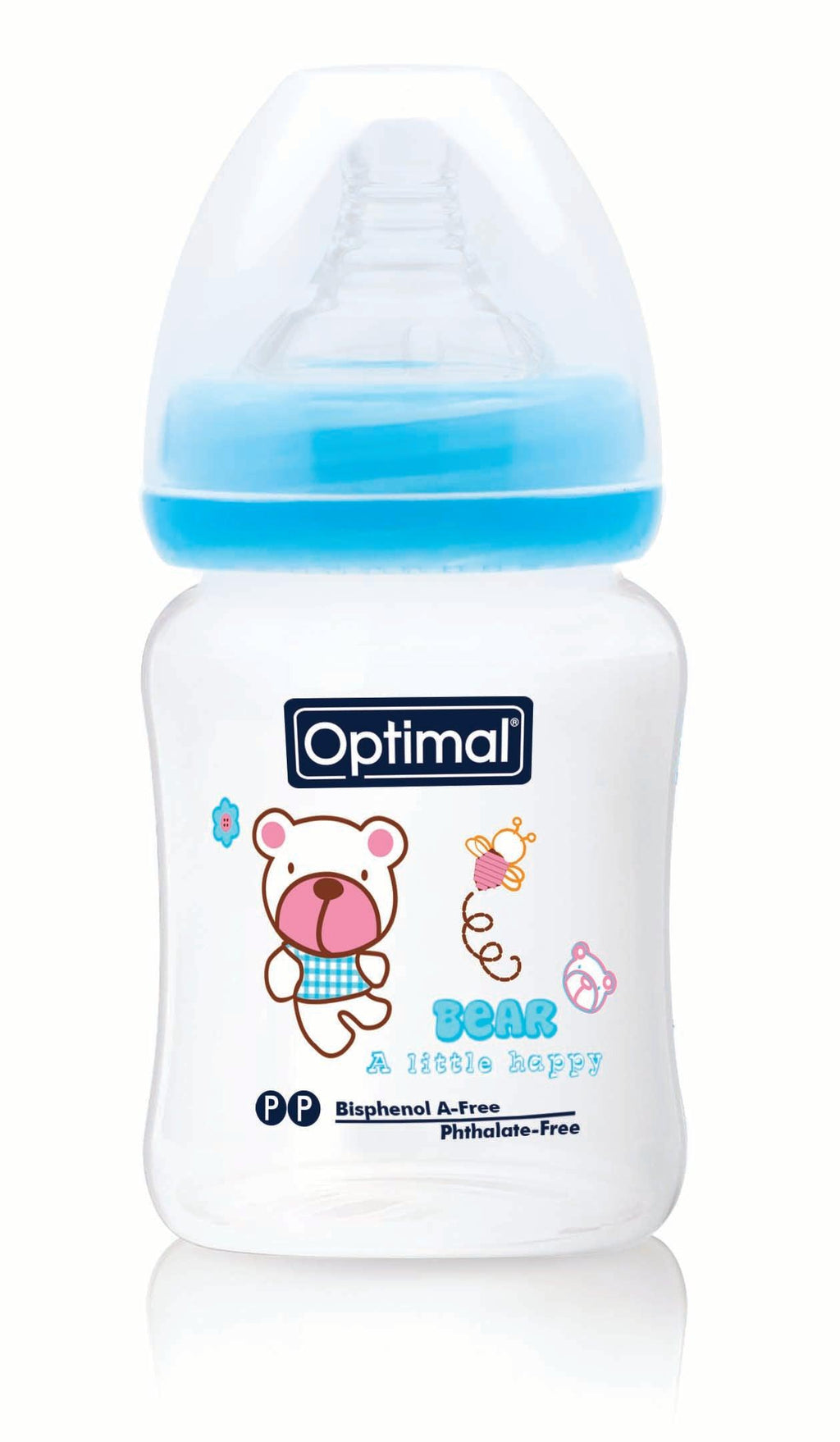 Optimal Bottle Wide Neck- Round Nipple- 180ml