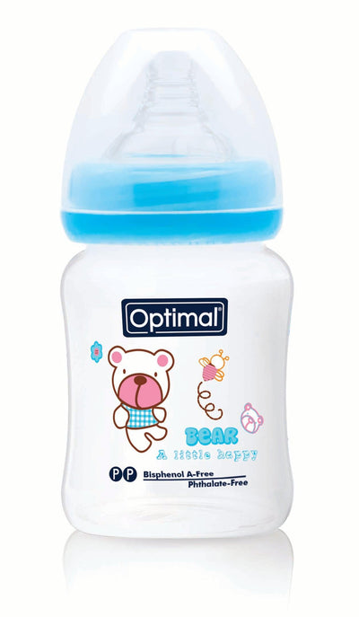 Optimal Bottle Wide Neck- Round Nipple- 180ml