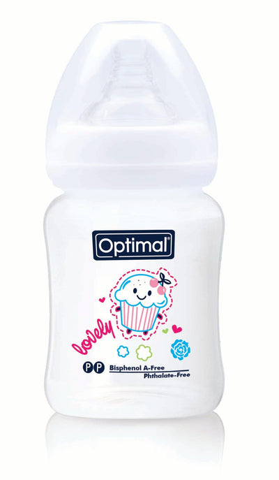 Optimal Bottle Wide Neck- Round Nipple- 180ml