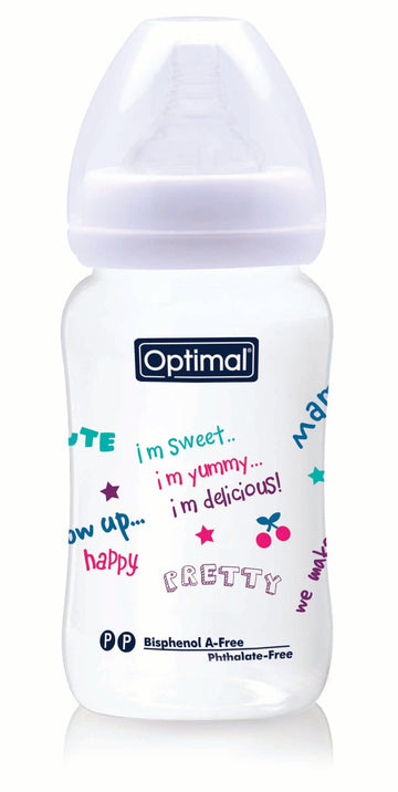 Optimal Bottle Wide Neck- Round Nipple- 240ml