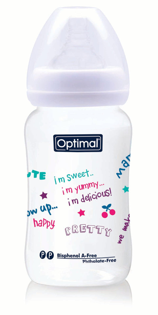 Optimal Bottle Wide Neck- Round Nipple- 240ml