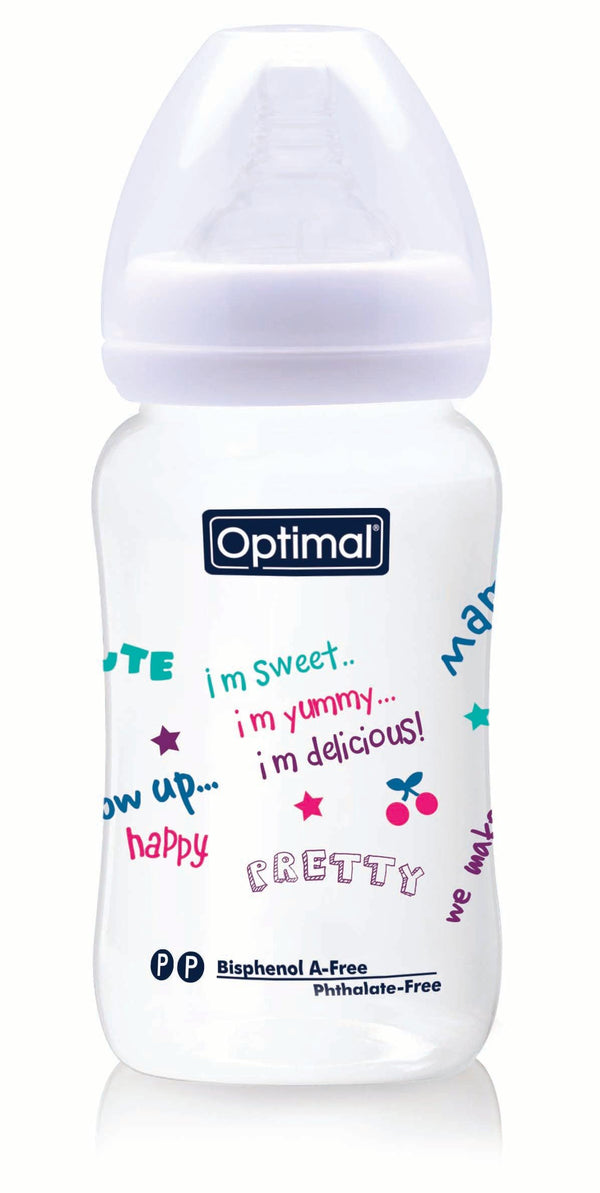 Optimal Bottle Wide Neck- Round Nipple- 240ml