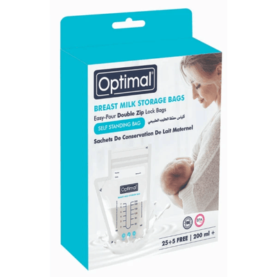 Optimal Breast Milk Storage Bags 200Ml