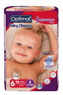 Optimal Diapers No.6 X 16 (16+KG)