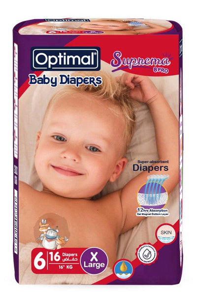 Optimal Diapers No.6 X 16 (16+KG)