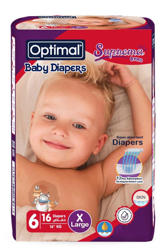 Optimal Diapers No.6 X 16 (16+KG)