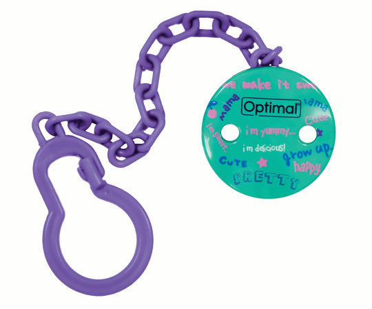 Optimal Soother Holder Round- Pretty