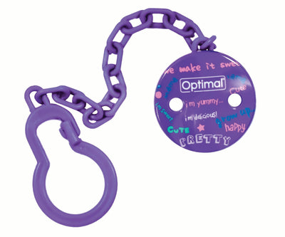 Optimal Soother Holder Round- Pretty