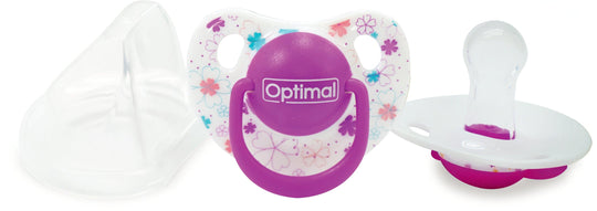 Optimal Soother Round Nipple-Assorted