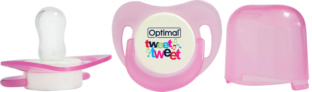 Optimal Soother Round Nipple- Tweet Tweet