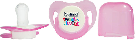 Optimal Soother Round Nipple- Tweet Tweet