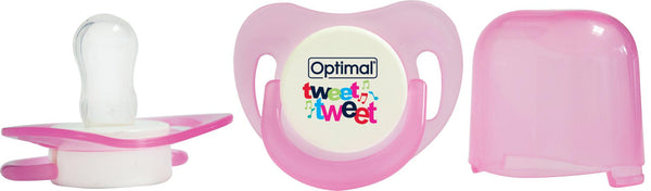 Optimal Soother Round Nipple- Tweet Tweet