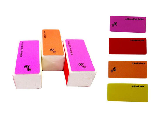 Or Bleu 4 Way Mini Nail Buffers