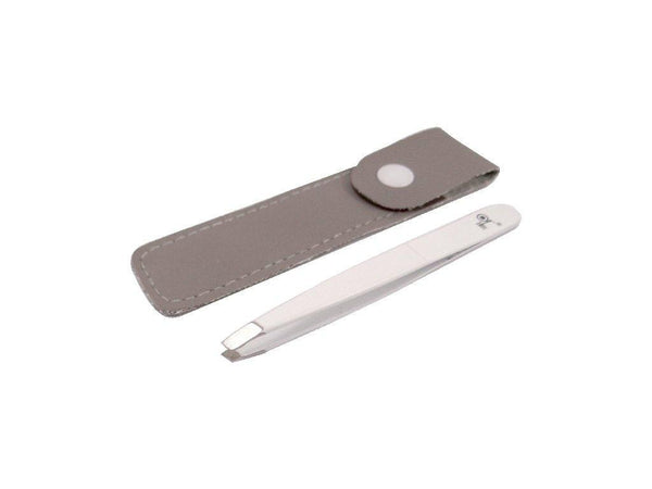 Or Bleu Diamond Slant Tip Tweezers