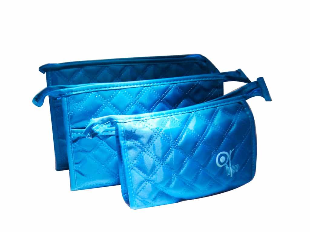 Or Bleu Makeup Pouch