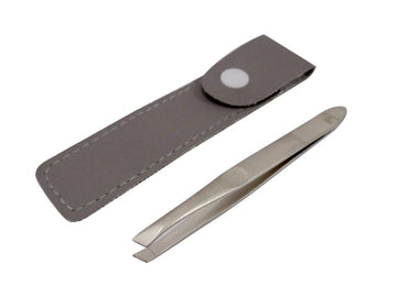 Or Bleu Slant Tip Tweezers (Non-Slip Grip)