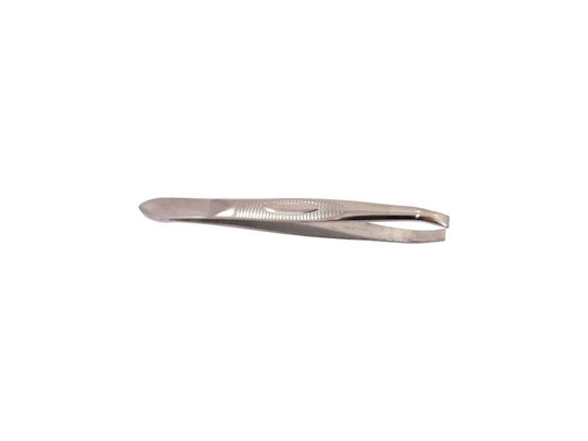 Or Bleu Square Tip Tweezers (Non-Slip Grip)
