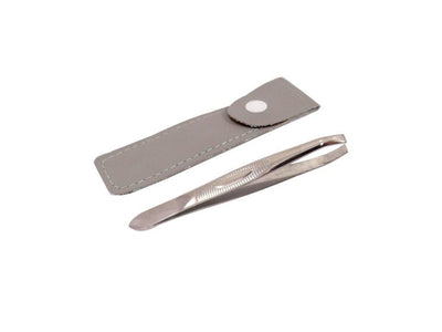 Or Bleu Square Tip Tweezers (Non-Slip Grip)