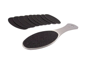 Or Bleu Stainless Foot File With Refill Grits