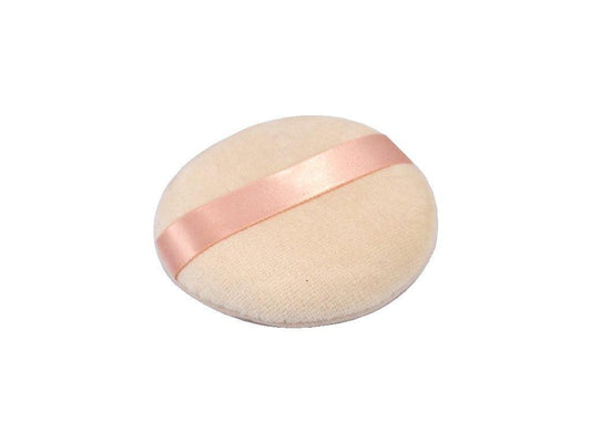 Or Bleu Velour Compact Puff
