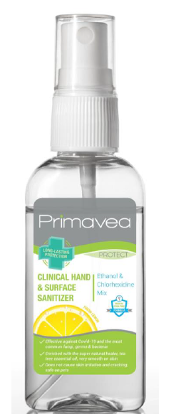 Primavea Clinical Hand & Surface Sanitizer 60mL
