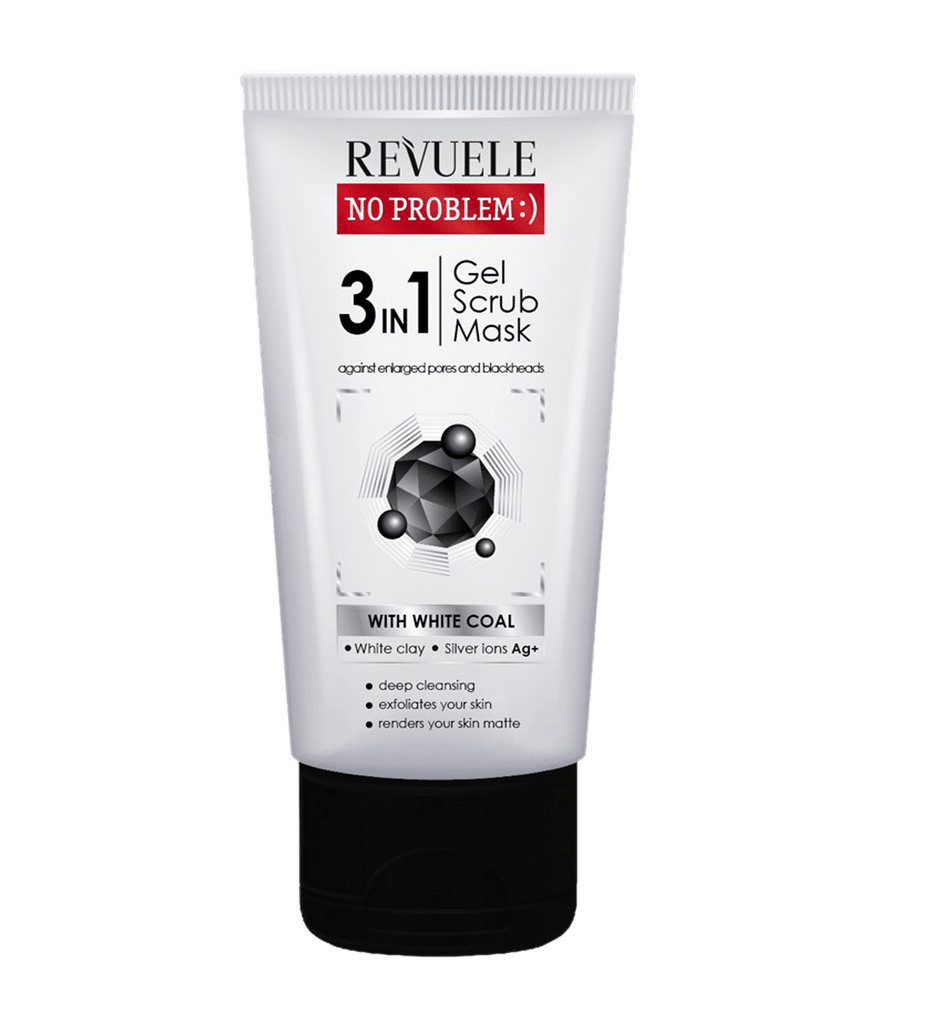 Revuele Charcoal 3in1 Gel  Scrub  Mask 150ml