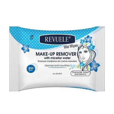 Revuele Wet Wipes Makeup Remover Hypoallergenic With Micellar Water