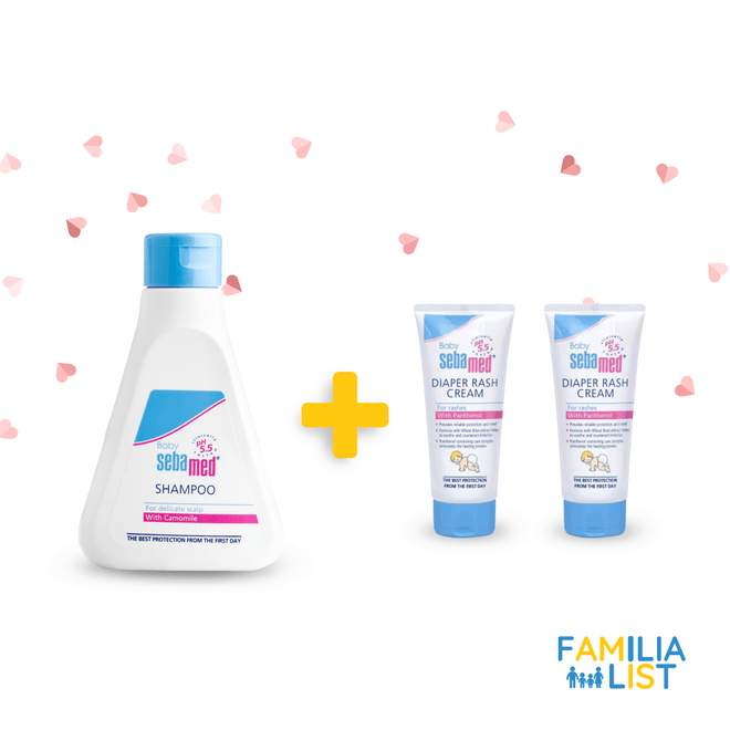 Sebamed Baby Bundle Shampoo And 2 Diaper Cream