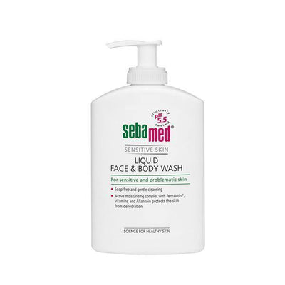 Sebamed Liquid Face & Body Cleanser W/ Pump 300Ml