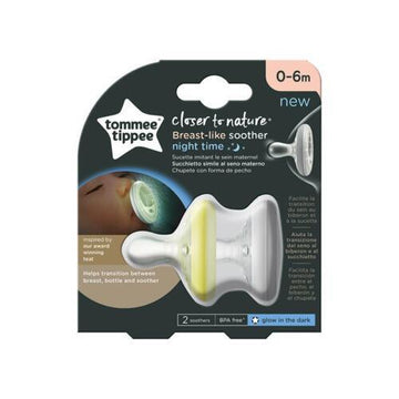Tommee Tippee Soother Breast-Like- Night Time