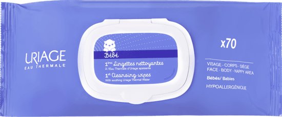 Uriage Baby 1st Cleansing Water Wipes x70