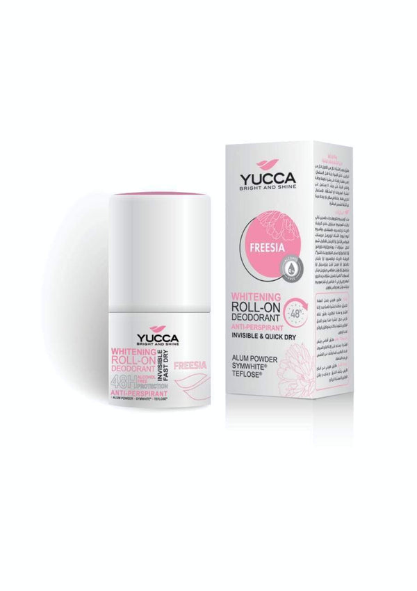 Yucca Whitening Roll-On Deodorant - Freesia