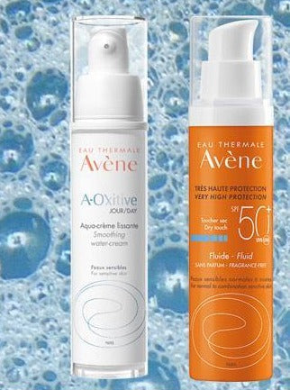 Avene Bundle A-Oxitive Day + Fluid Sunscreen - FamiliaList