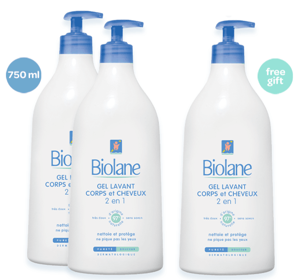 Biolane Bundle Buy 2 Biolane Gel Lavant Corps Et Cheveux 2 En 1 750Ml And Get One For Free - FamiliaList