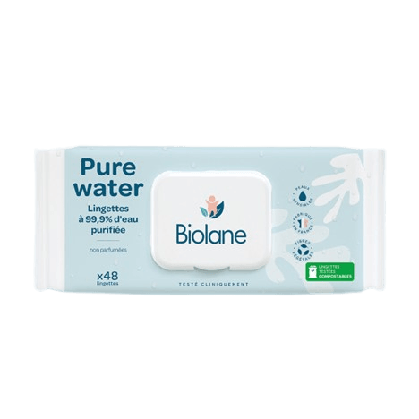 Biolane Lingettes Pure Water (x48) - FamiliaList