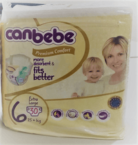 Canbebe Baby Diapers X-Large (15+ kg) 30 Diapers - FamiliaList