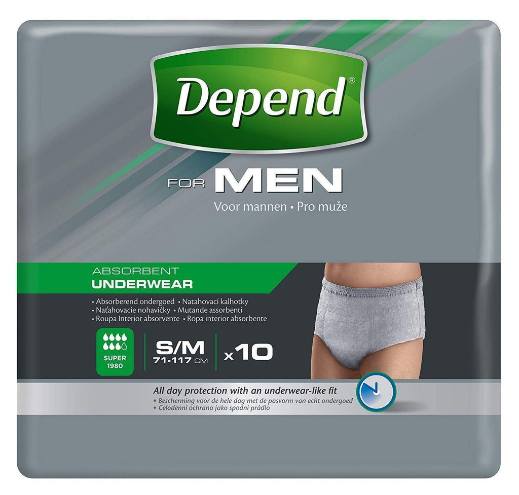 Depend Men Pants S/M (71-117Cm) 10Pieces - FamiliaList