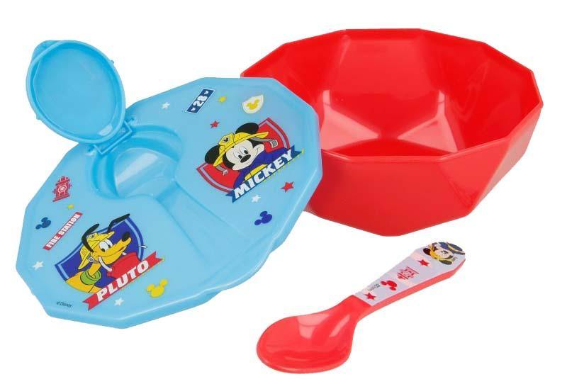 Disney Toddler Bowl With Lid & Spoon - FamiliaList