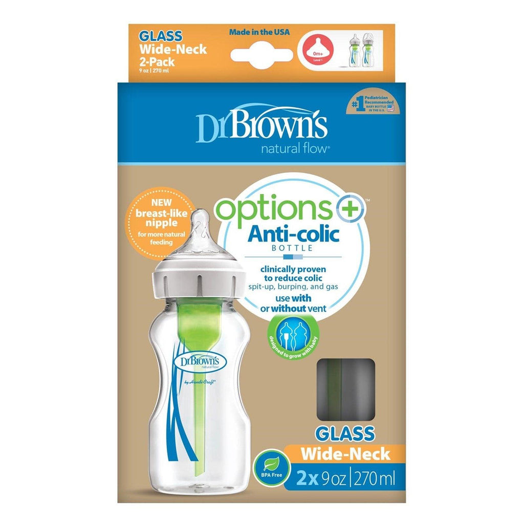 Dr Brown's Bottle Wide-Neck Options+ Glass - FamiliaList