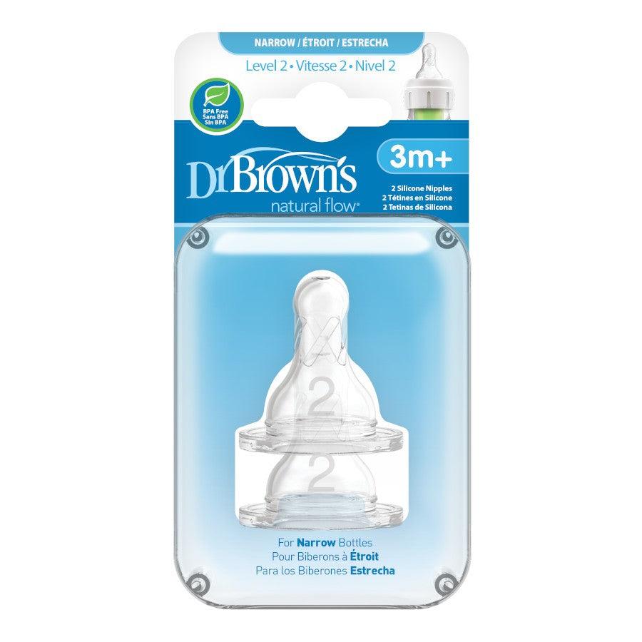 Dr Brown's Silicone Nipple Narrow - FamiliaList