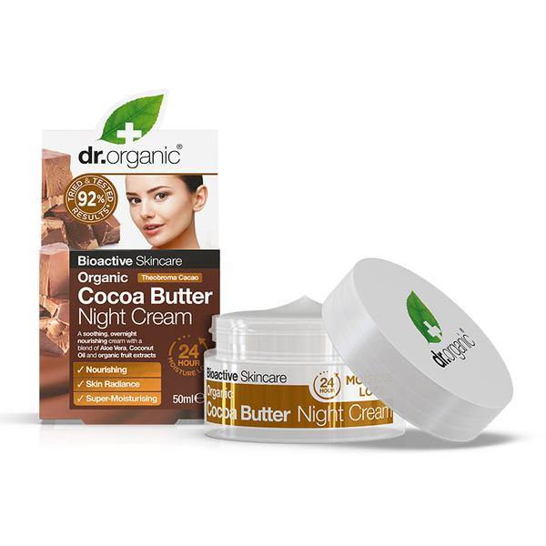 Dr Organic Cocoa Night Cream 50Ml - FamiliaList