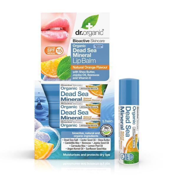 Dr Organic Dead Sea Mineral Lip Balm With Mandarin & Mint 5.7Ml - FamiliaList