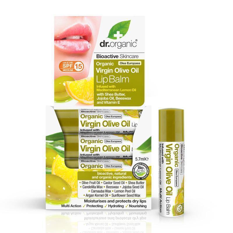 Dr Organic Olive With Lemon Lip Balm 5.7Ml - FamiliaList